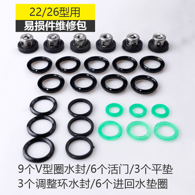 三缸柱塞泵配件21/22/26/28/30/60/80型易损件维修包修理包橡胶件