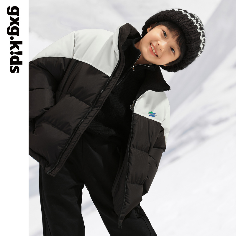 gxgkids童装儿童羽绒服冬男童外套短款中大童运动韩版保暖