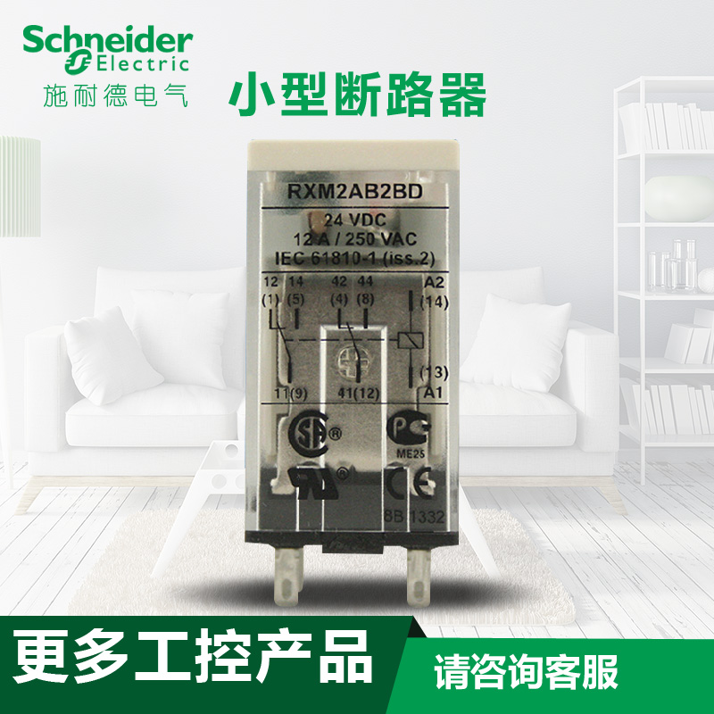 Å·ÆÕÕÕÃ÷/À×ʿʩÄ͵²å°ÎʽÖмä¼ÌµçÆ÷ СÐÍRXM2AB2BD DC24V 8½Å