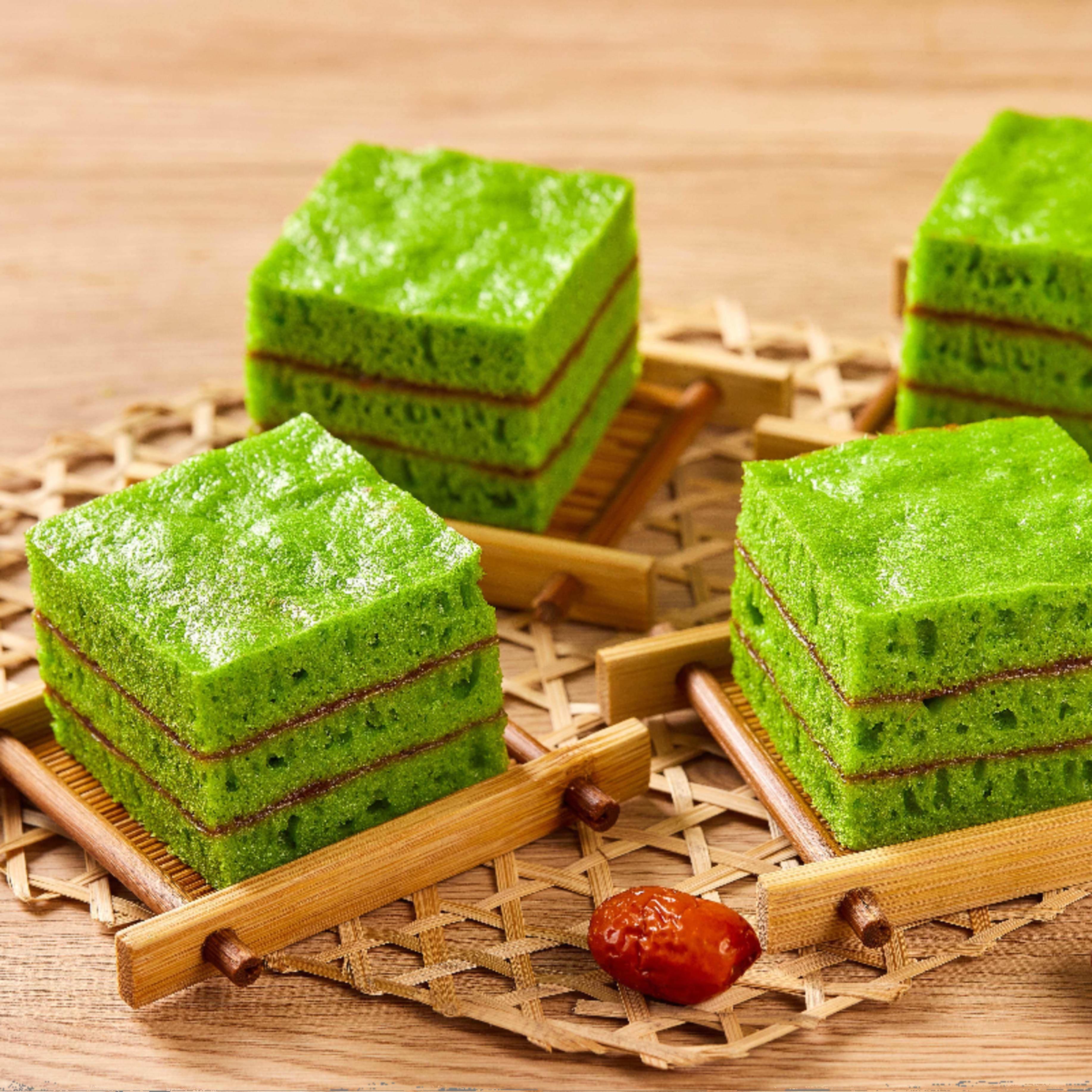 日宥菠菜绿茶红枣糕抹茶枣泥蒸糕早茶点心早餐冷冻甜面点半成品