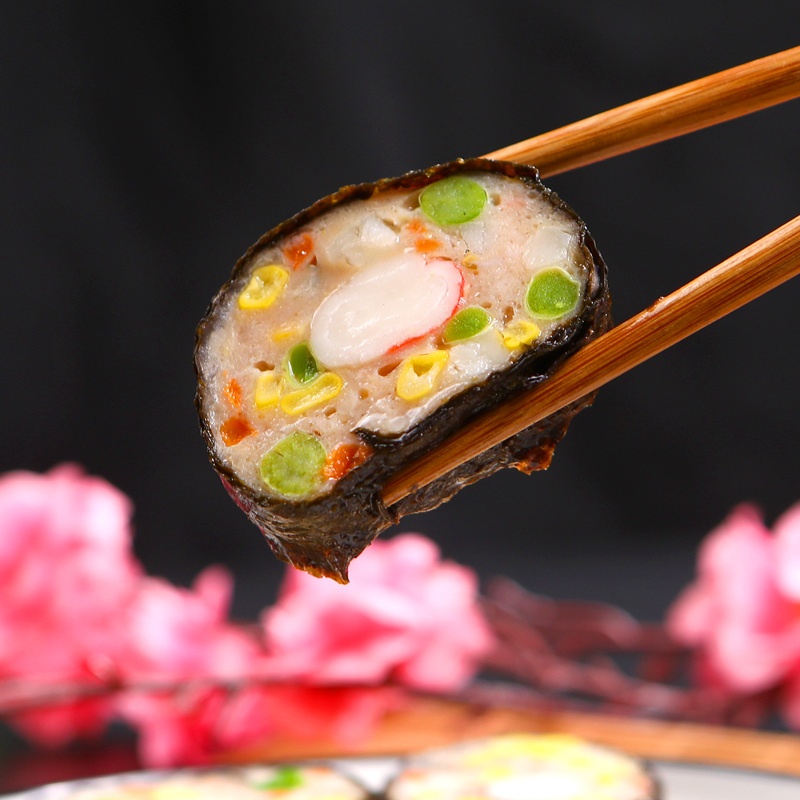 光头佬350克蟹柳紫菜卷冷冻