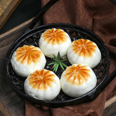 粤食福冷冻生煎包子早餐半成品