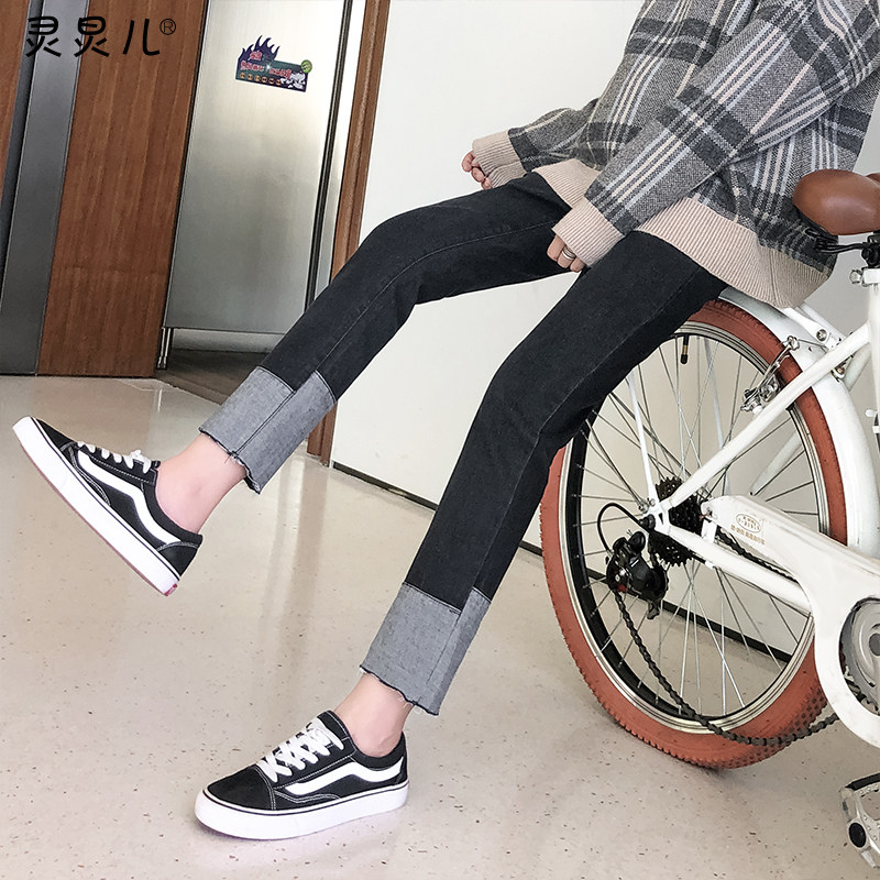 孕妇裤子薄款春季时尚外穿孕妇牛仔裤春夏九分裤潮妈打底裤春装