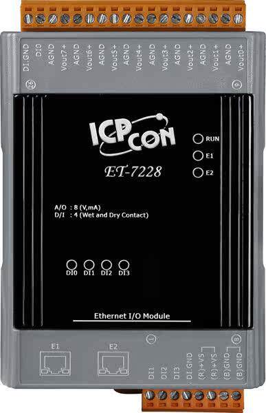 ET-7228 Ethernet I/O模块，Ethernet I/O模块，8通道AO议价高性价比高么？