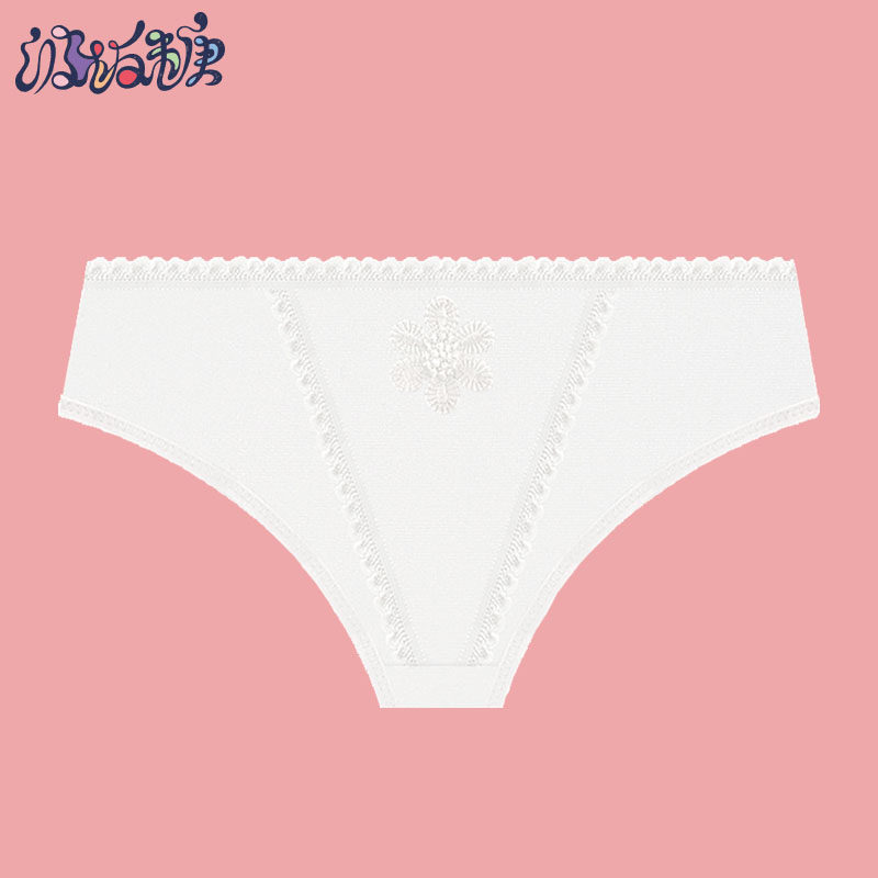 波板糖少女内裤中学生发育期女孩初中生高中生女生纯棉大童三角裤
