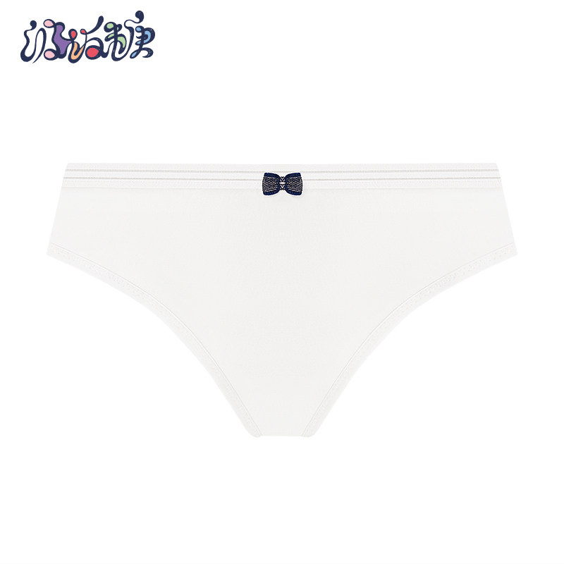 波板糖 简约纯色莫代尔裤身初中学生内裤 发育期少女三角裤835