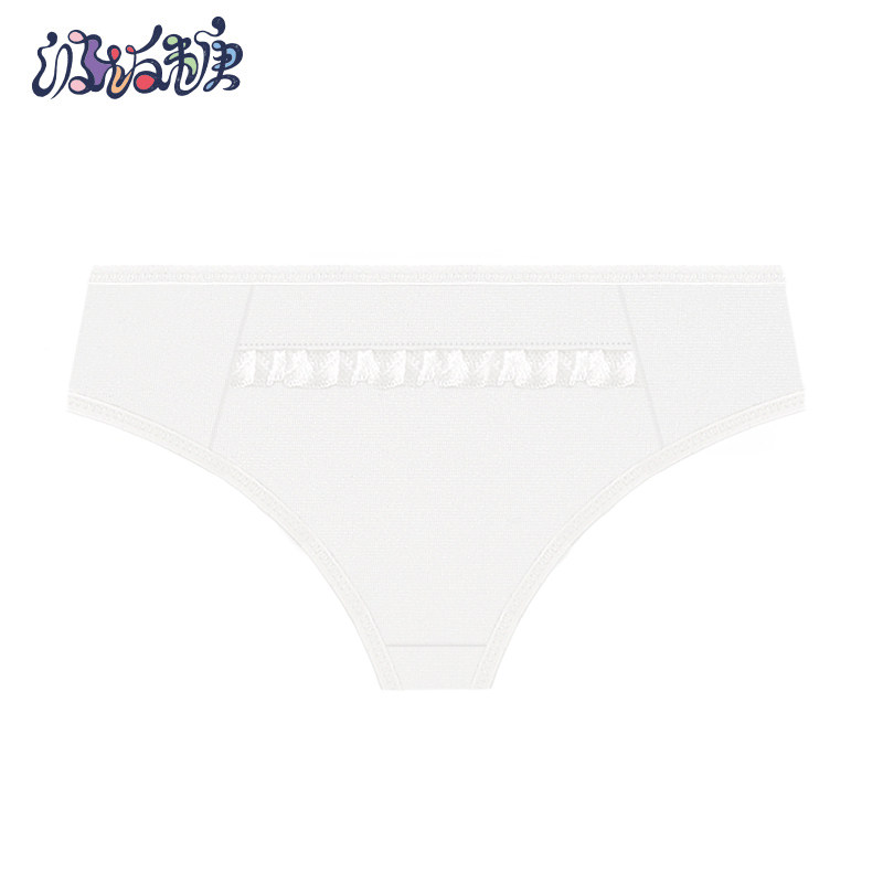 波板糖少女内裤纯棉中腰初中高中学生发育期女孩青少年三角裤头