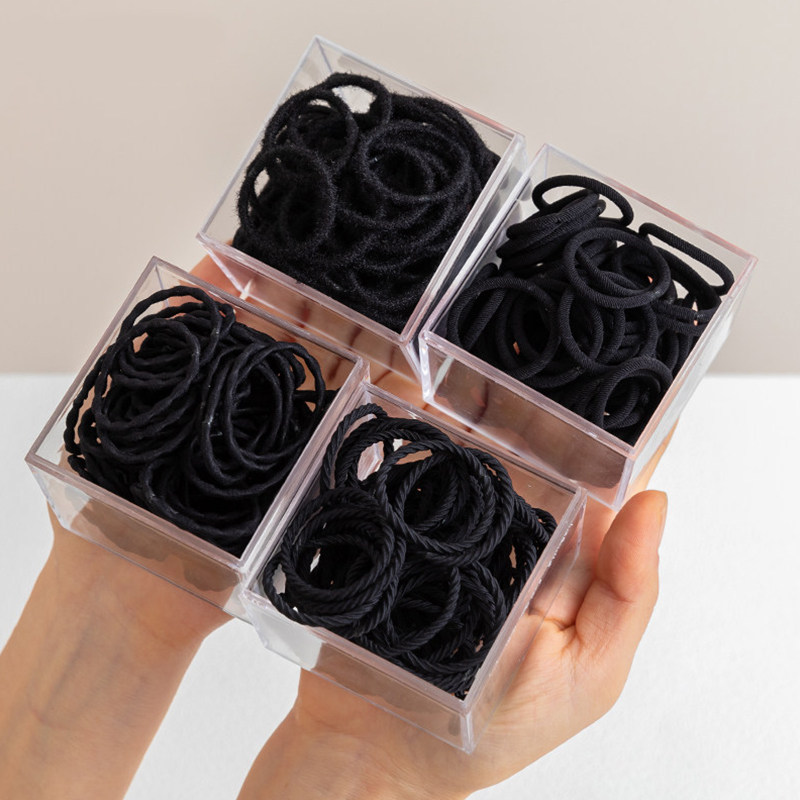 儿童黑色皮筋不伤发弹性好橡皮筋女宝宝扎头发绳小揪揪胶圈发饰,饰品/流行首饰/时尚饰品新,发饰,淘宝优惠券,粉丝福利购,淘宝优惠卷
