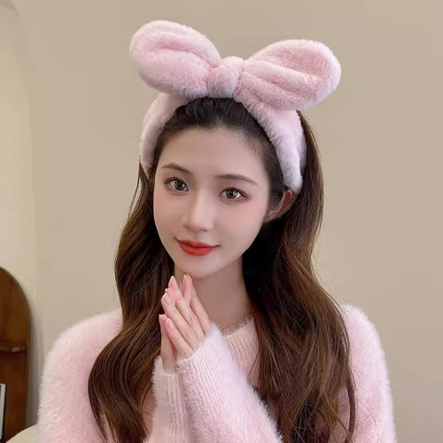 洗脸专用兔耳束发带女秋冬