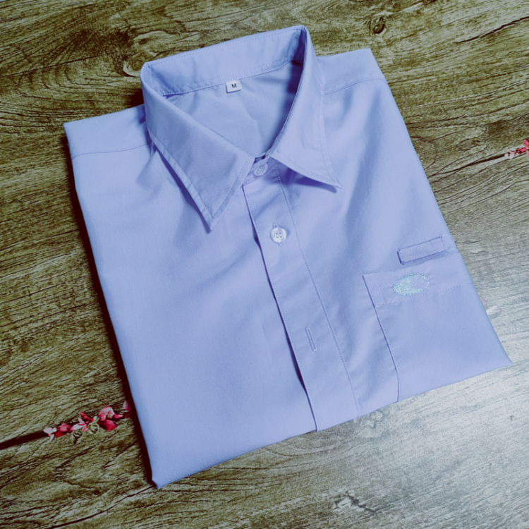 蓝思厂服短袖衬衫WZHG/五紫红光