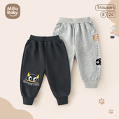 婴儿长裤 秋季 女童休闲裤 男童裤 新款 宝宝卫裤 宽松小童秋装 子春秋款