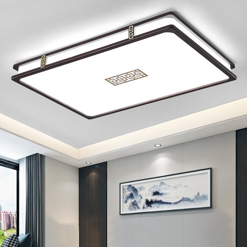 新中式led木艺吸顶灯实木中国风客厅卧室餐厅书房茶室中医馆茶楼