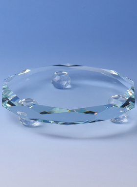 八角花边钻石切面摆件