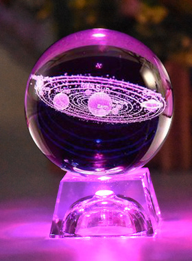 太阳系八大行星水晶球天体银河系