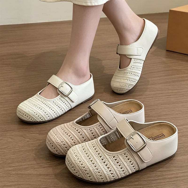 内增高勃肯拖鞋女外穿2026年夏季新款厚底配裙子一脚蹬包头半拖鞋