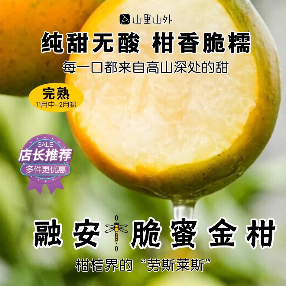 产自广西融安糖心第三代脆蜜金桔纯甜无酸皮薄多汁孕妇水果 特级