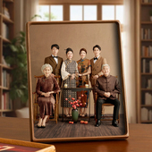 洗照片做成相框摆台定制高级感照片打印加相框空框黑胡桃实木a4