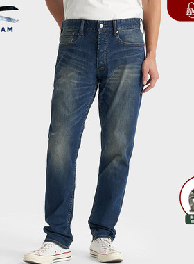 DENHAM2025年新品复古FREEMOVE高弹男士宽松微锥剪刀牛仔裤TAPER