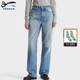 复古高腰做旧阔腿直筒牛仔裤 DENHAM2025年秋冬新款 女士经典 IMA