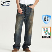 男OLDTIMER 宽松直筒中腰牛仔裤 会员专享 DENHAM25年日本制经典