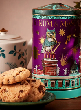 英国FORTNUM MASON福特梅森圣诞限量旋转木马八音盒饼干节日好礼