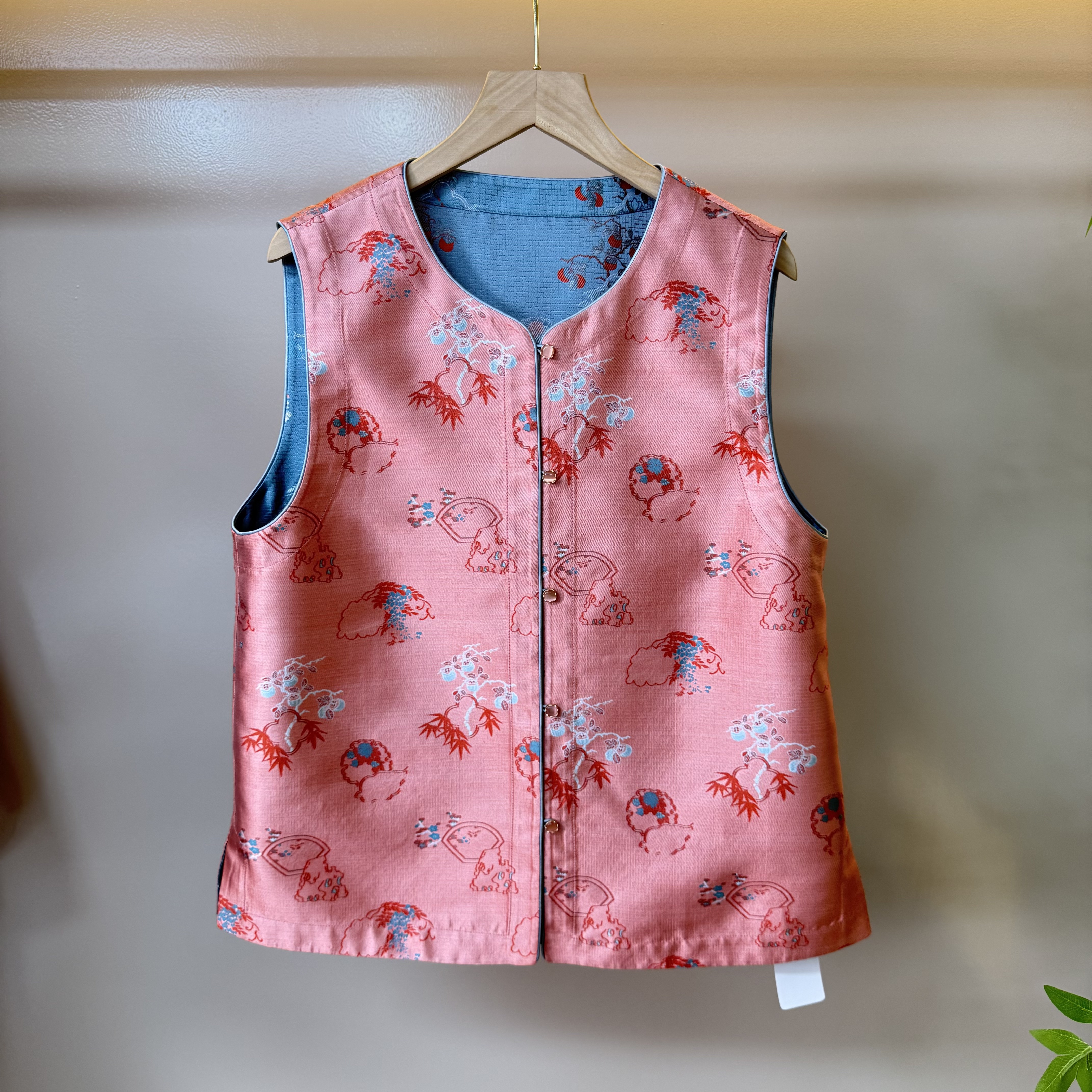 钱小萍宋锦·拙政窗景马甲