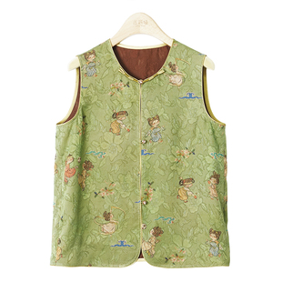 「盛唐运动少女」红云纱马甲新中式国风女装1e772781