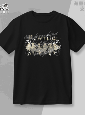 Rewrite 神户小鸟 千里朱音 Key社周边短袖T恤二次元游戏纯棉痛衣