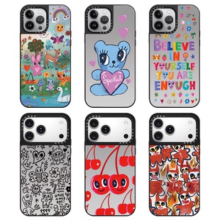 CAREGNBA张淼怡同款适用苹果16promax手机壳iPhone15可爱动物乐园14plus童趣13彩色11涂鸦12女XR防摔pro硬壳