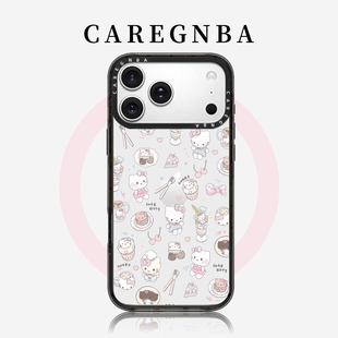 CAREGNBA满屏凯蒂适用苹果16ProMax手机壳iPhone17pro透明14plus磁吸13防摔15por网红11甜蜜12可爱KT猫xr女款