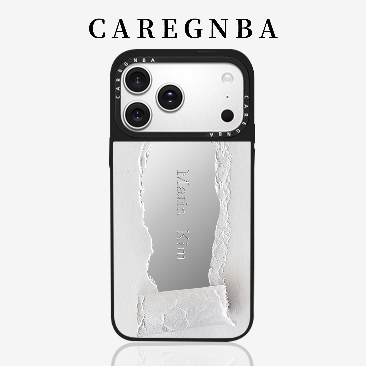镜面Matin系列适用苹果17ProMax手机壳新款iPhone16pro高级感15plus创意14小众13反审12全包ai键11女XR保护套