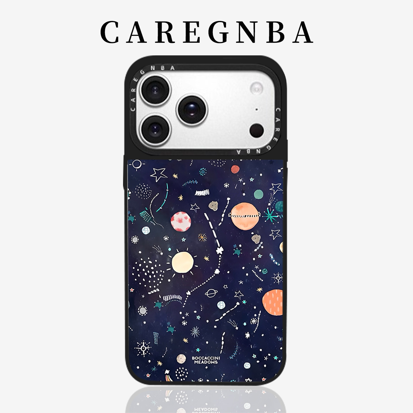 CAREGNBA联名宇宙星域适用苹果17ProMax手机壳iPhone16pro全包ai按键15pro防摔14plus磁吸13全包12纤巧11女XR