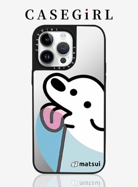 CASEGIRL联名可爱matsui舔狗适用苹果15Pro手机壳iPhone13ProMax网红14plus情侣12卡通11小狗XR防摔8女