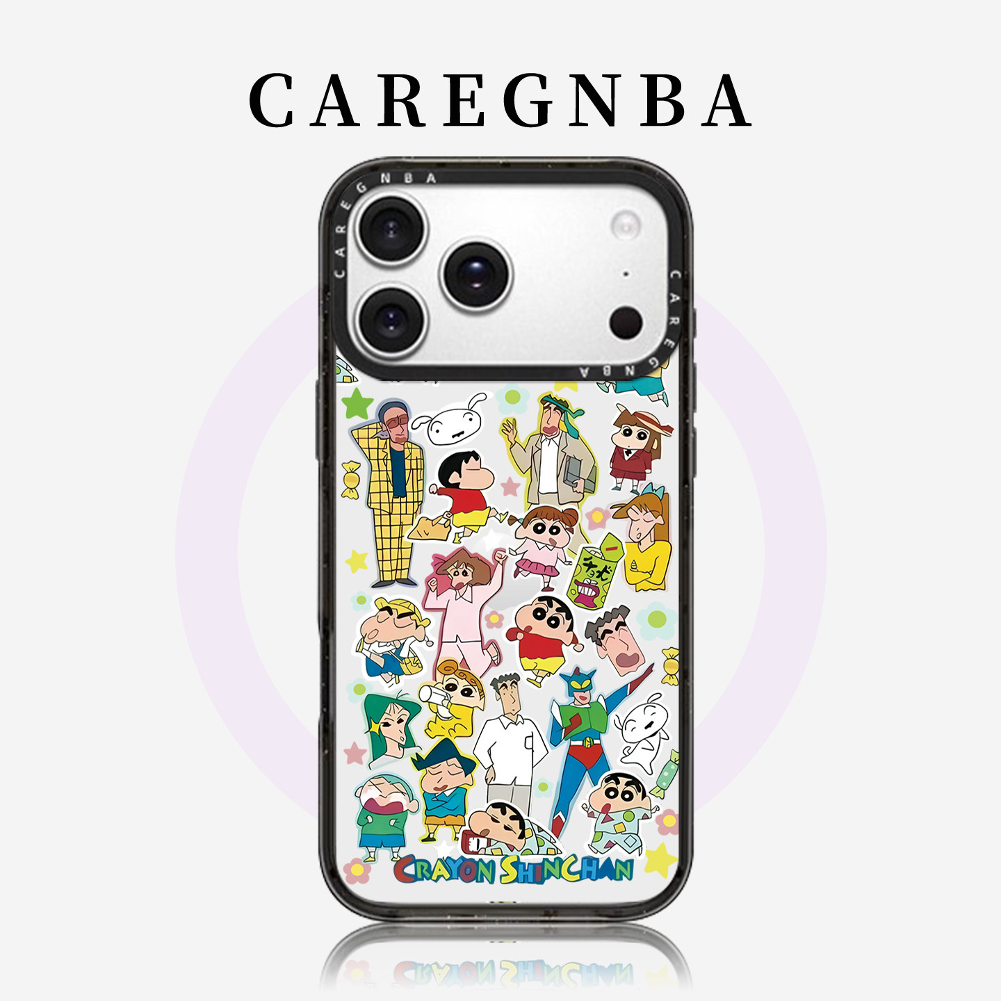 CAREGNBA联名透明亚克力蜡笔小新适用苹果17promax手机壳新款iPhone16pro磁吸13全包14plus防摔15可爱12女11,3C数码配件,手机保护套/壳,淘宝优惠券,粉丝福利购,淘宝优惠卷