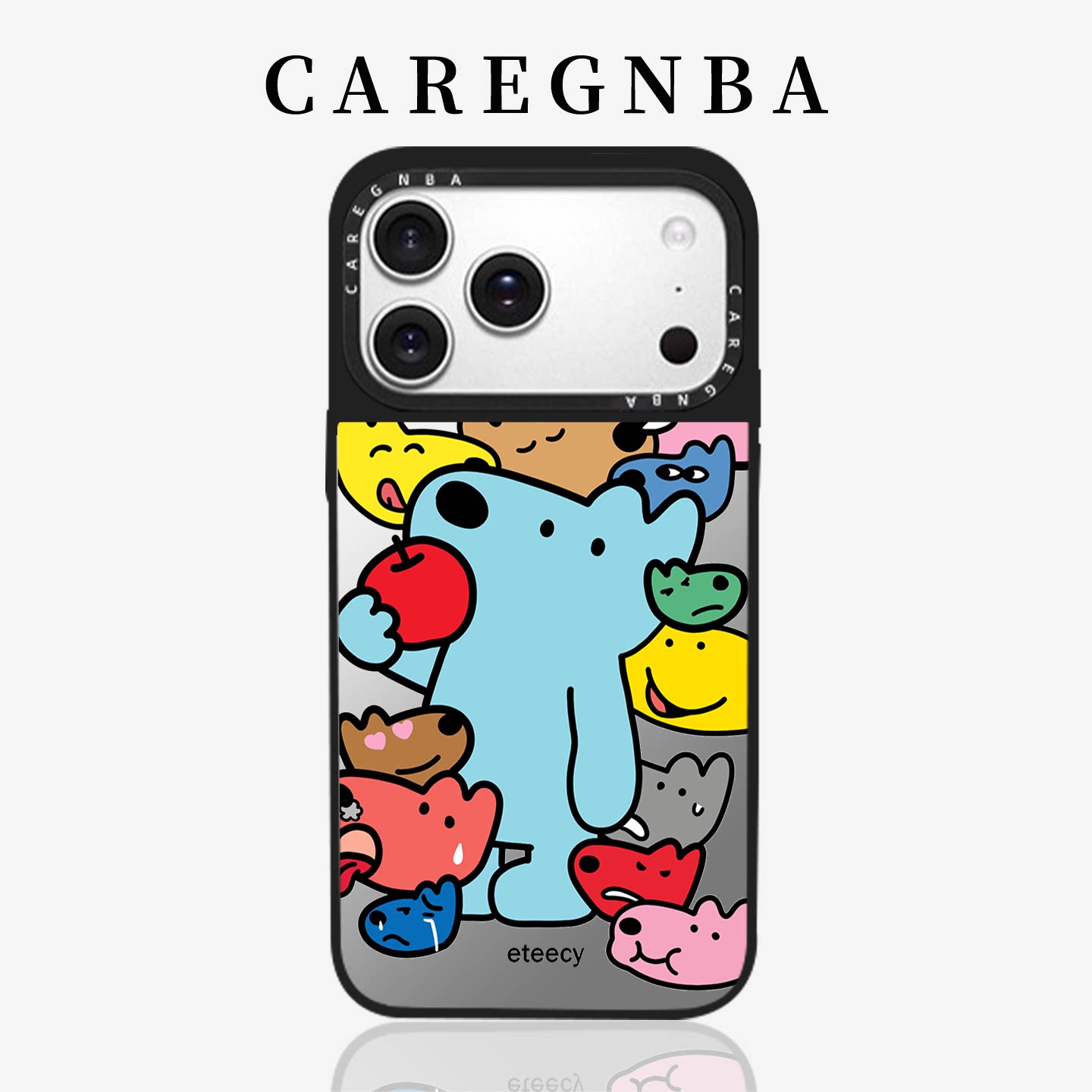 CAREGNBA可爱狗狗自画像适用苹果18ProMax手机壳iPhone17pro新款16P网红15plus女14卡通13防摔12全包11磁吸xr