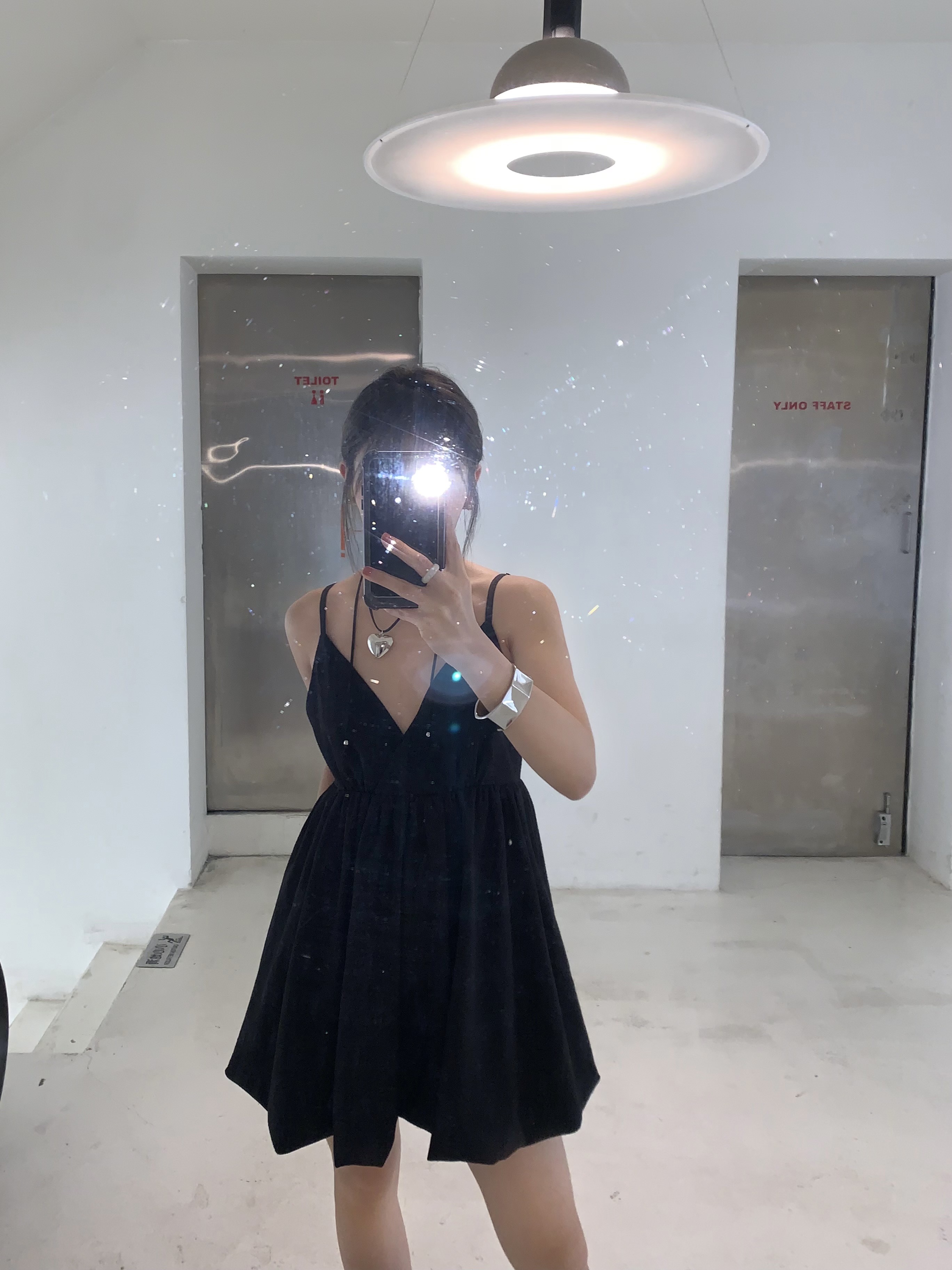 大美自制150小个子度假风露背小黑裙 性感显瘦辣妹连衣裙夏裙子女