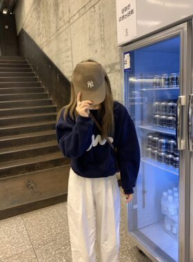 小个子加绒卫衣大美休闲棉宽松