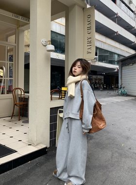 套装卫衣卫裤大美空气层小个子