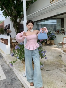 大美原创款 出一条小个子 神 牛仔裤 150cm小个子低腰浅蓝牛仔裤