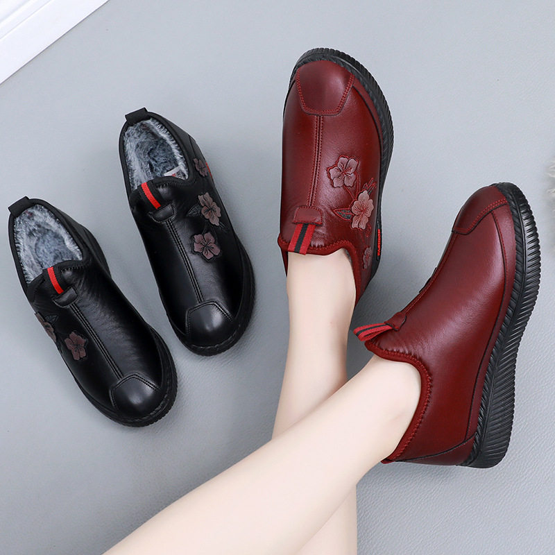 老北京布鞋妈妈鞋冬季老太太女鞋奶奶老人加绒防滑保暖中老年棉鞋,女鞋,老爹鞋,淘宝优惠券,粉丝福利购,淘宝优惠卷