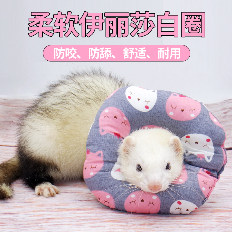雪貂伊丽莎白套脖海绵软圈宠物防舔防抓狗猫保护圈项圈猫狗保护圈