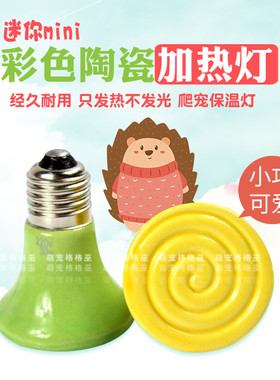 包邮非洲迷你刺猬加热灯爬宠陶瓷加热灯异宠陶瓷加热器25W50W75W