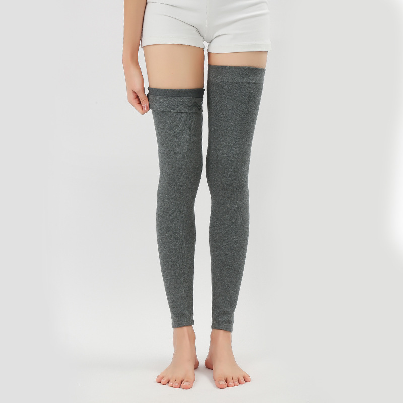 防滑棉护腿新款加长版运动护膝保暖夏季针织护腿套