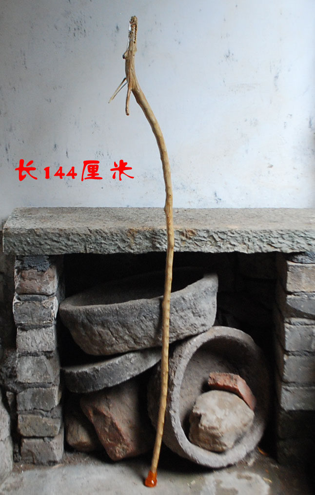 天台山继漆木根雕龙头拐杖 已上清漆 送老人礼物 祝寿礼品
