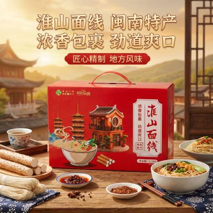 泉州淮山面线闽南古法手作非遗工艺 易消化儿童辅食优选低盐1.5kg