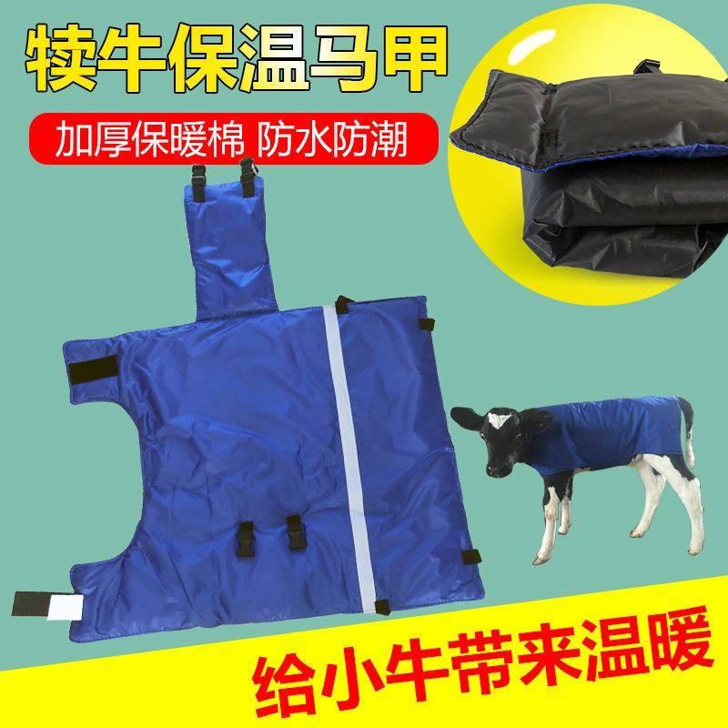 犊牛马甲牛用加绒加厚小牛衣服防寒防水保温保暖外衣牛犊外套
