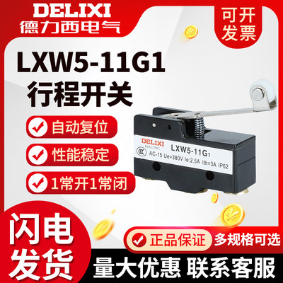 德力西LXW5-11G1微动开关行程开关带长轮子限位开关Z-15GW2B