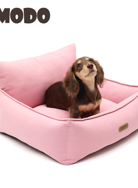 LMODO宠物窝韩系简约方形窝垫可拆洗狗窝中小型宠物用品舒适猫窝