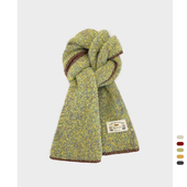 冬季 显白围巾女款 2025新款 正流行高级感软糯缝边毛线围脖披肩两用