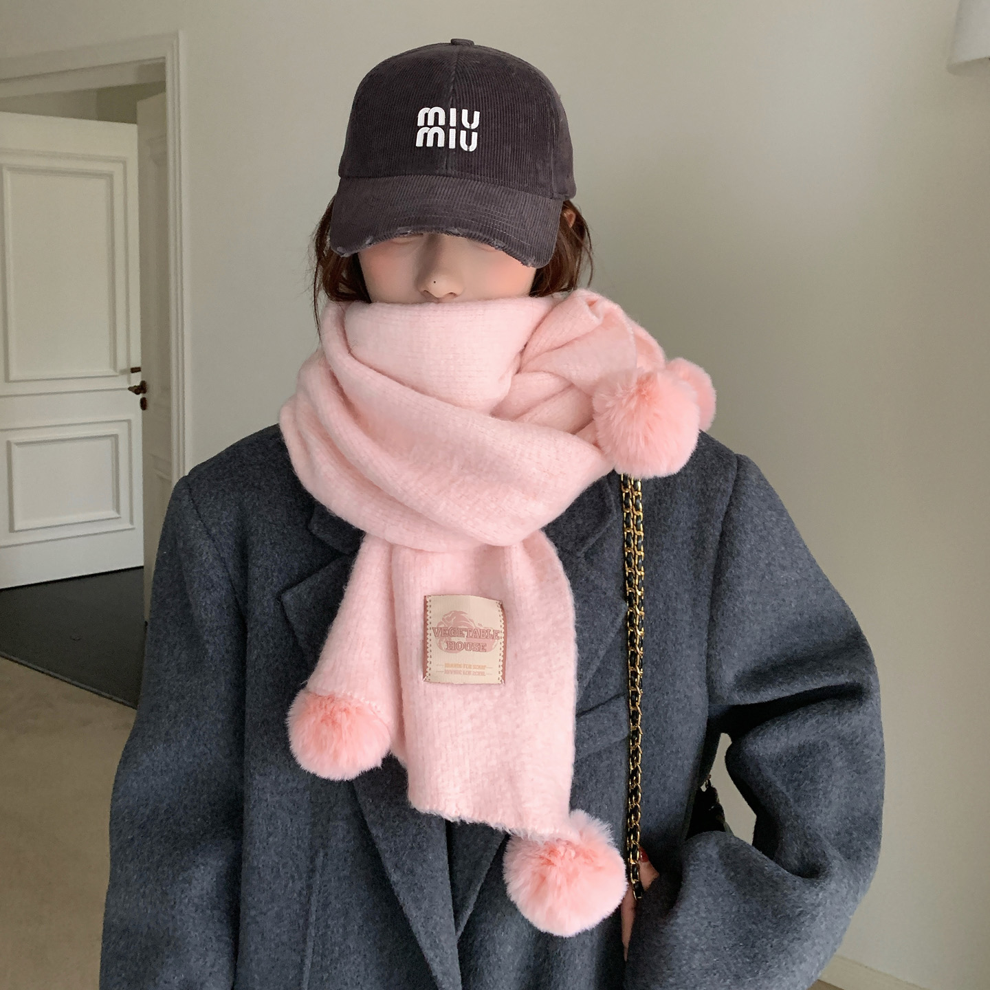 围巾女款2025新款冬季学生高级感